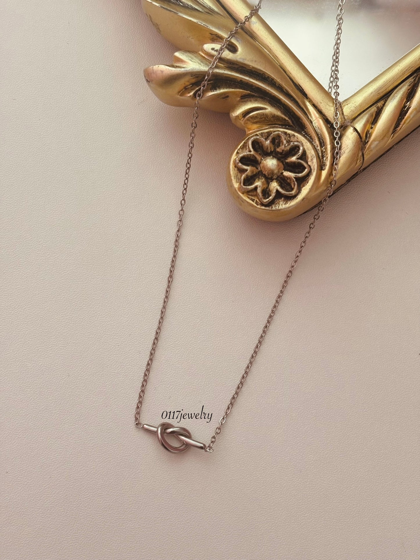 Silver Knot Necklace