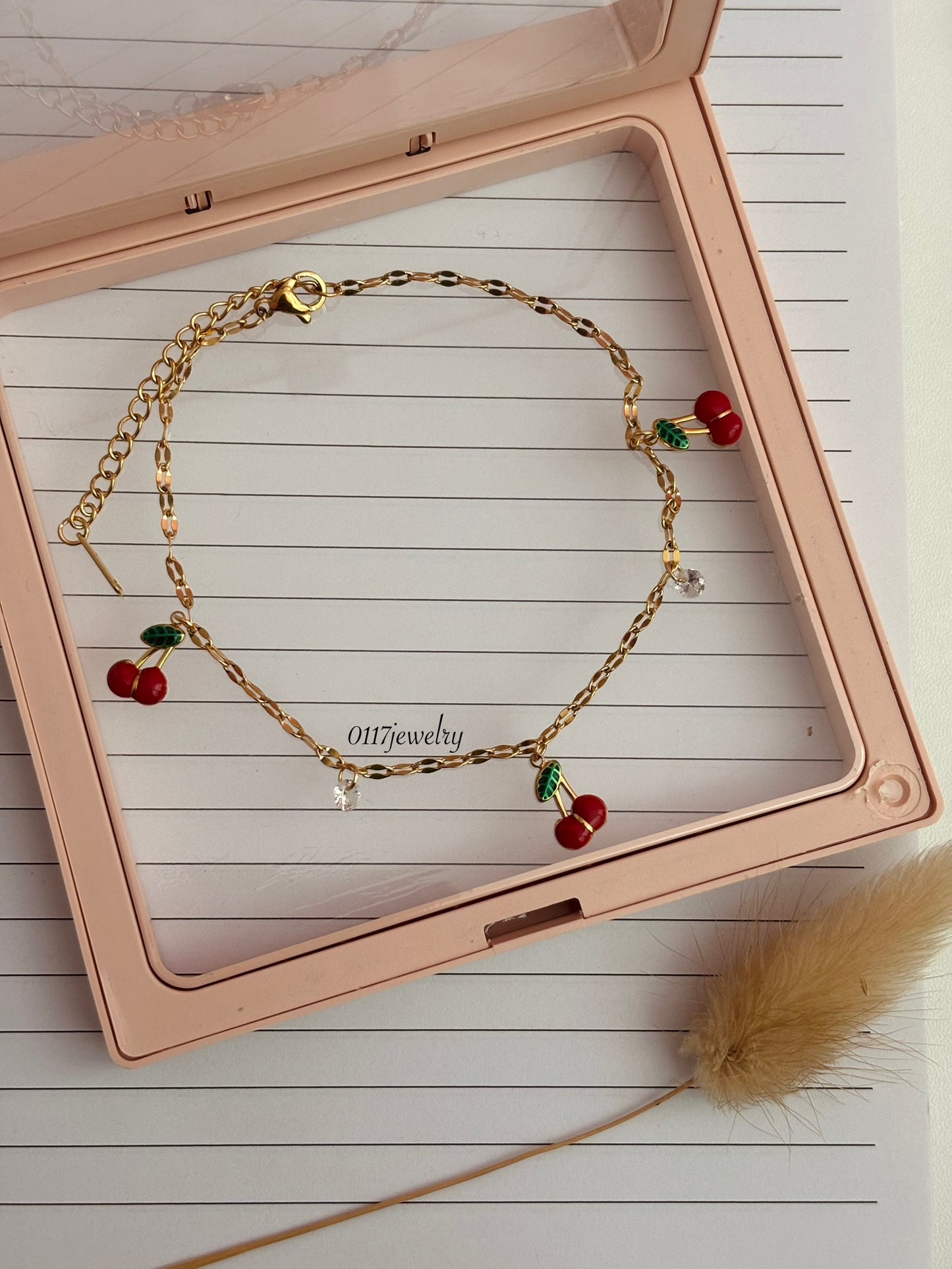 Cherry Anklet