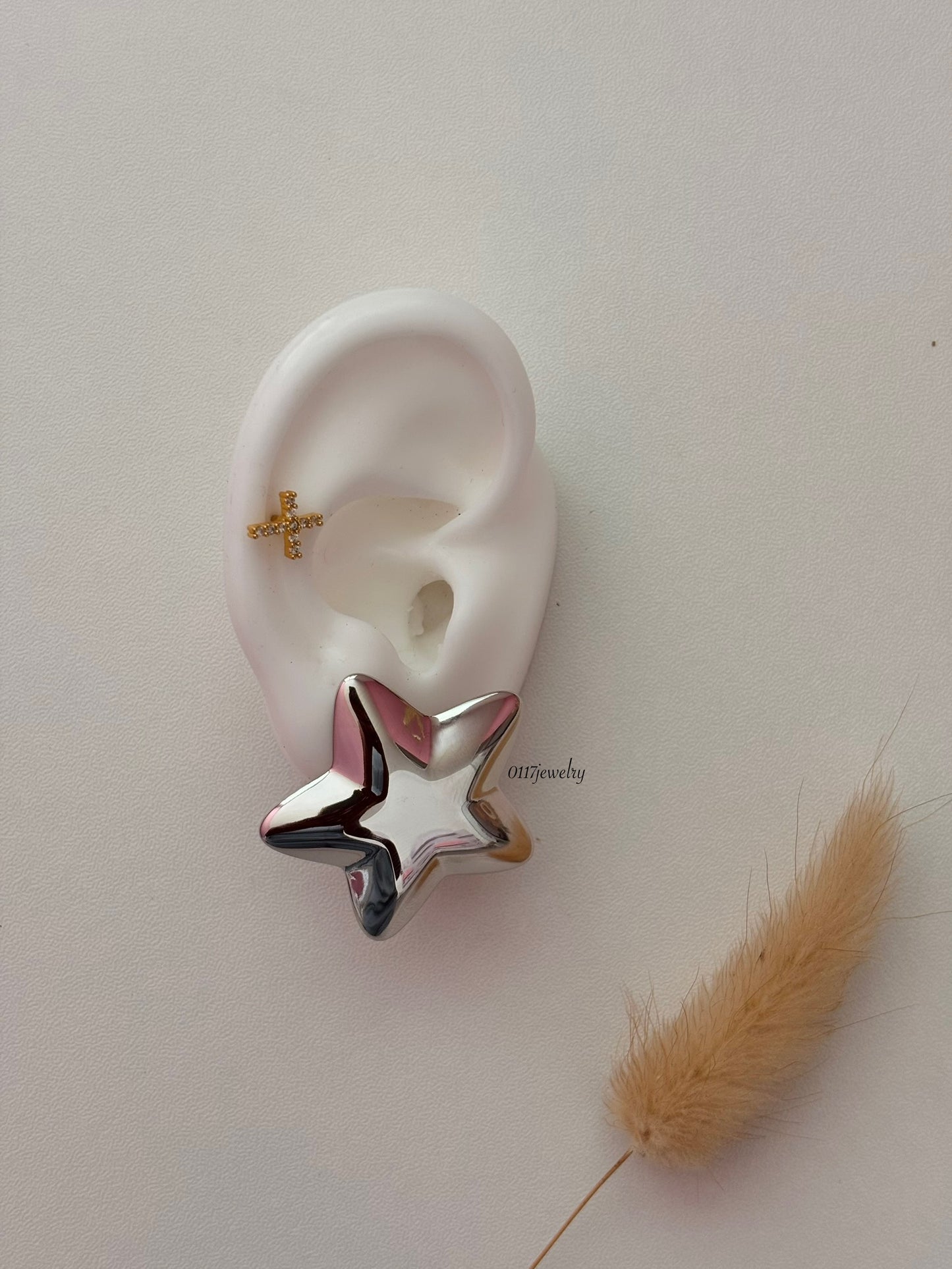 Silver Starlight earring