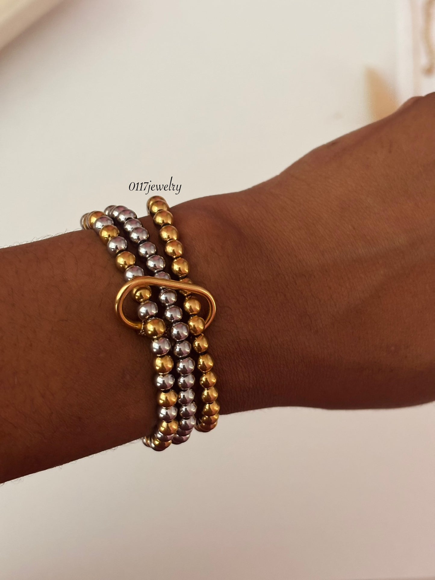 Bold loop dúo Bracelet