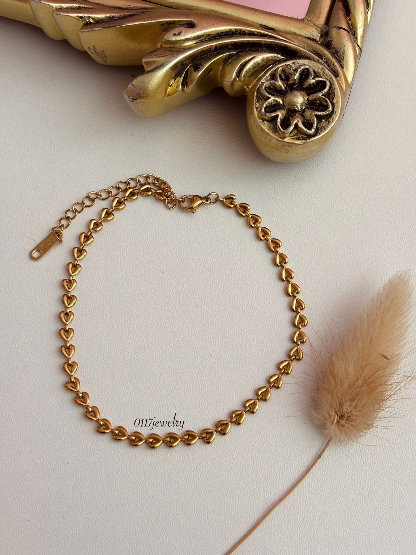 Trenzada de amor Anklet