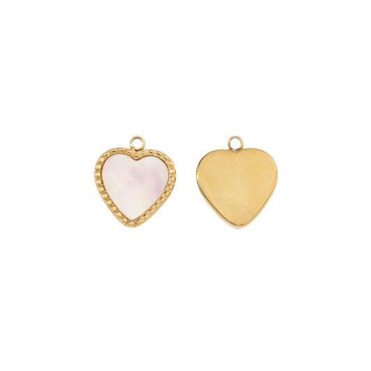 Madreperla heart charm