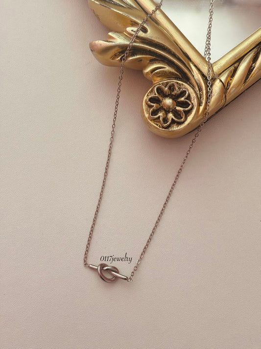Silver Knot Necklace