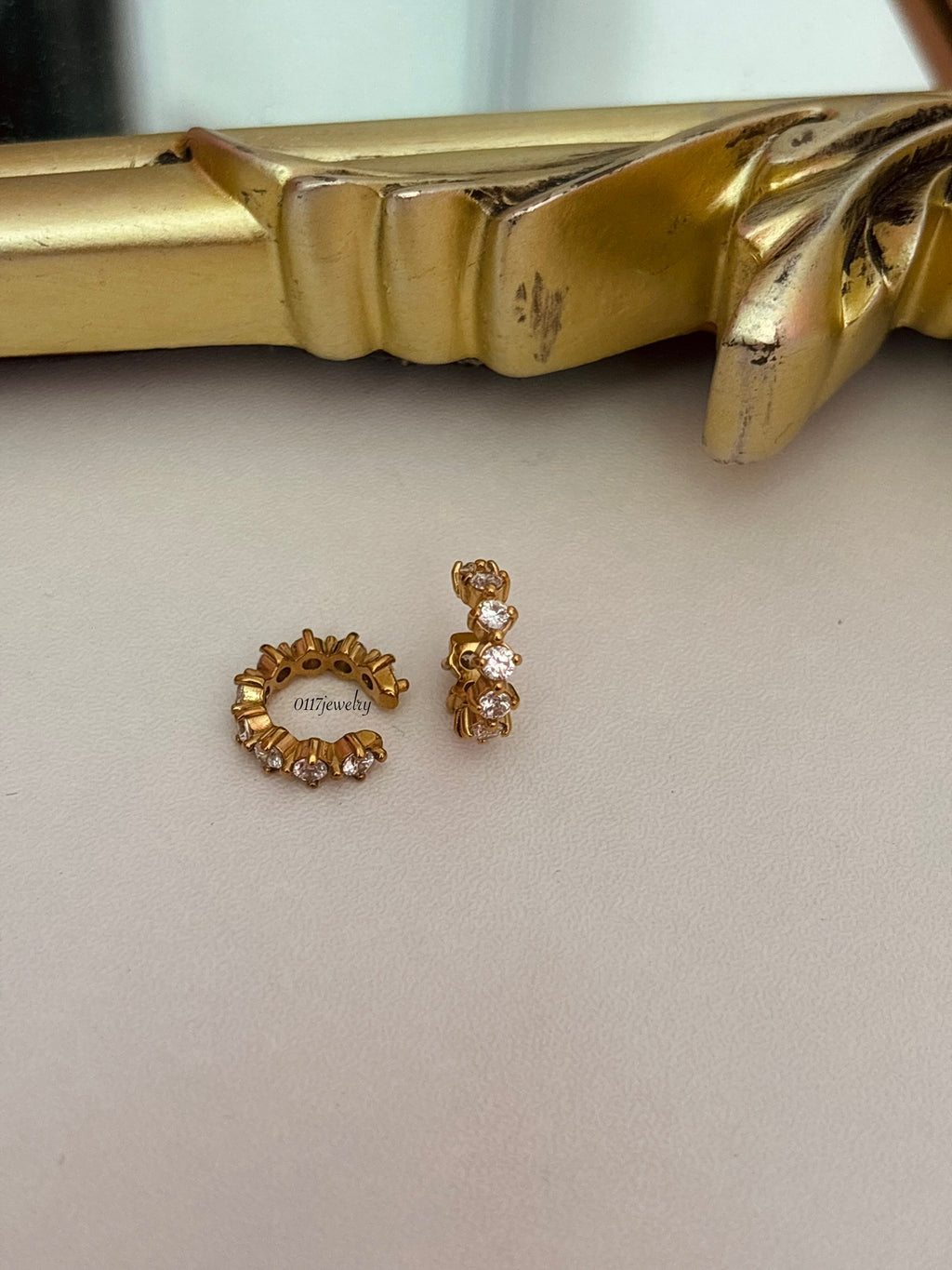 Diamond ear cuff