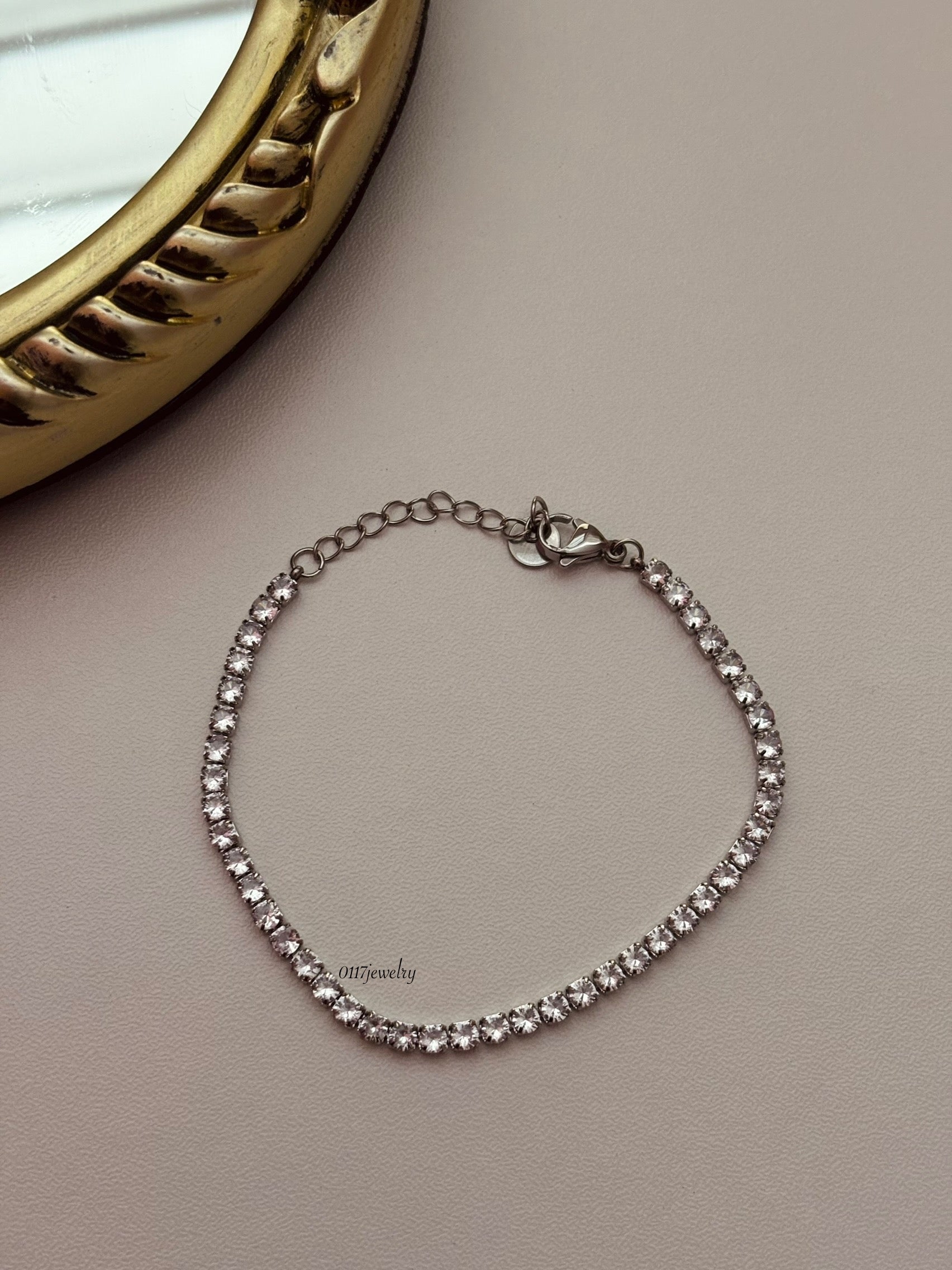 Tennis silver bracelet