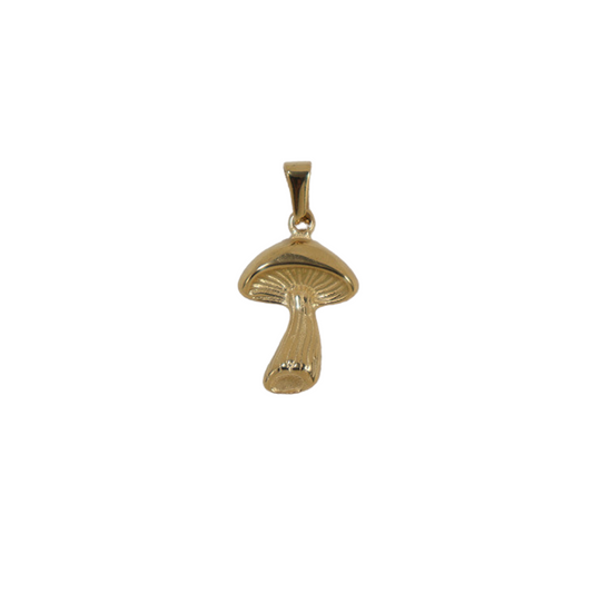 Gold Mushroom charm