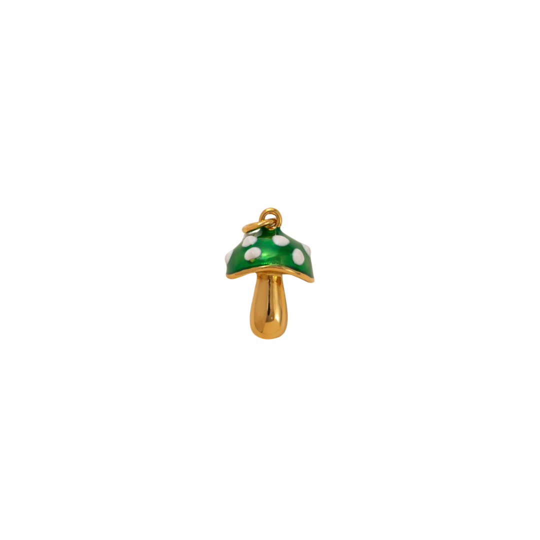 Green Mushroom Charm