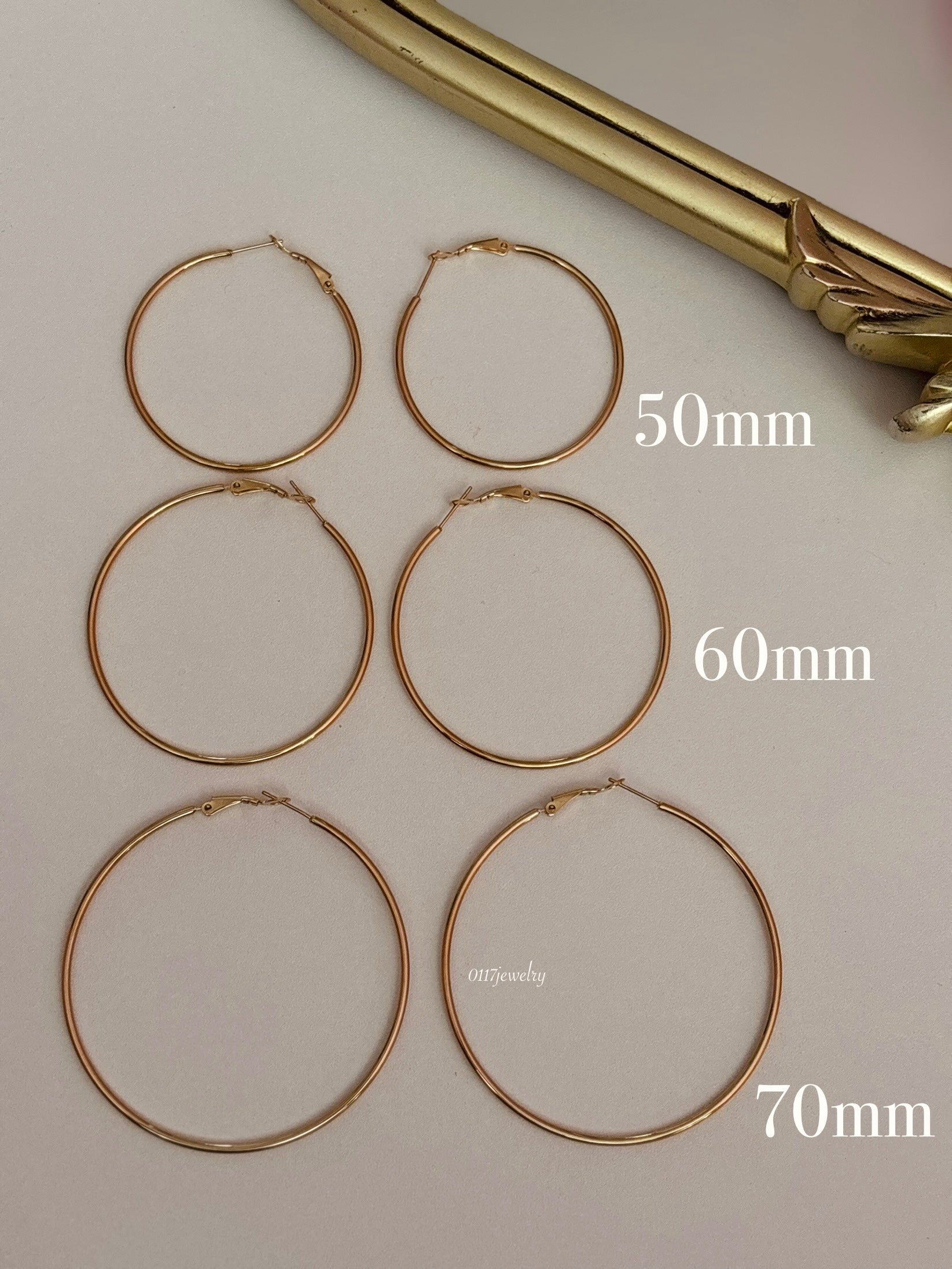 Golden hoops