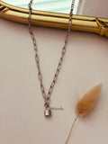 Silver Lock Necklace