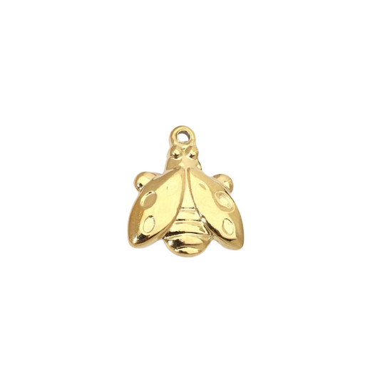 Gold Ladybug charm