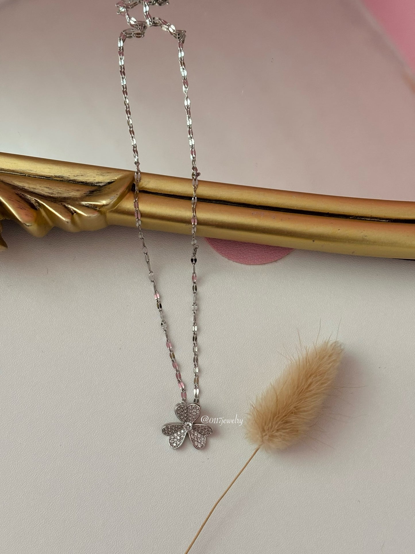 Clover Silver Necklace