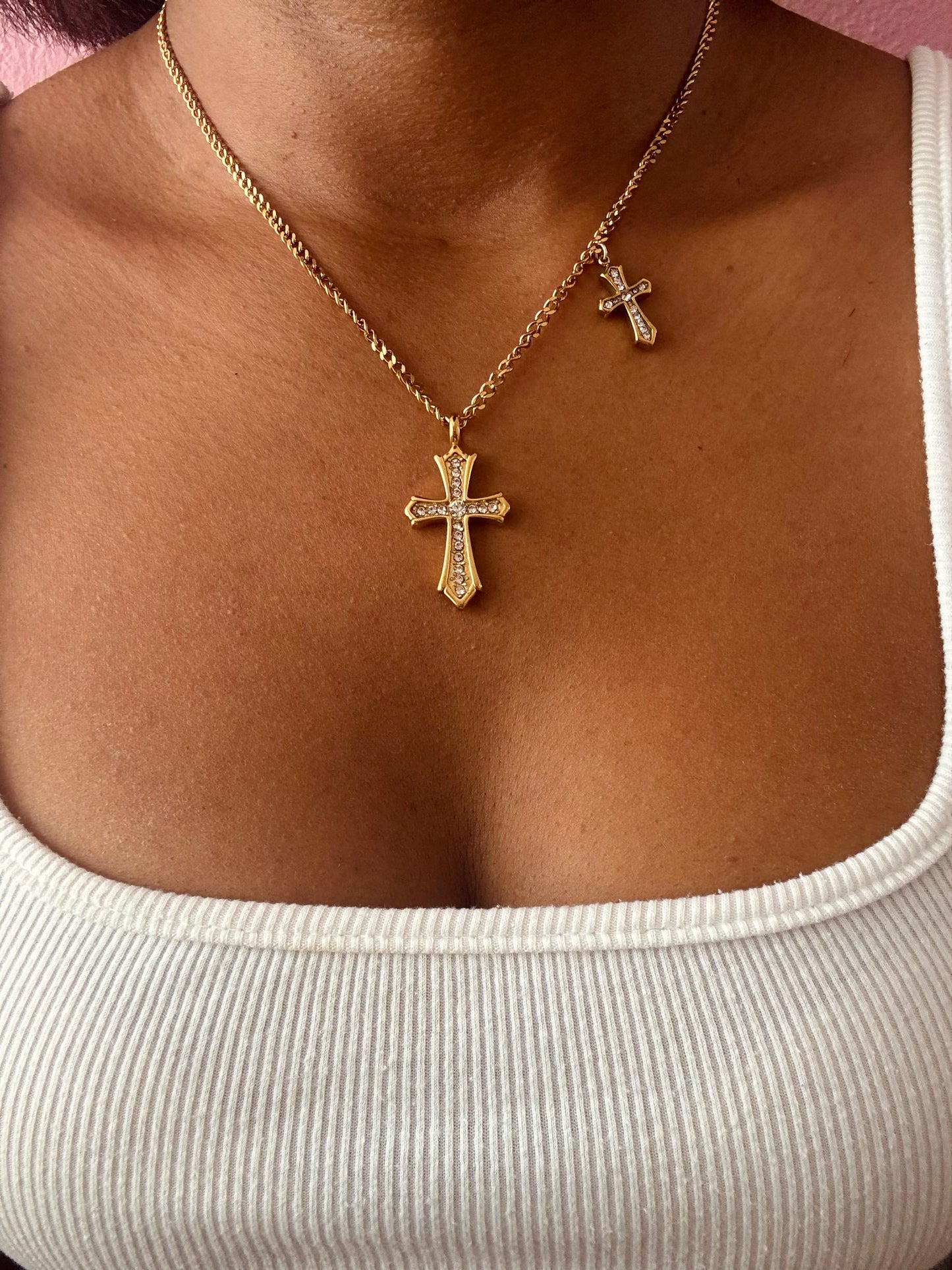 Golden cross Necklace