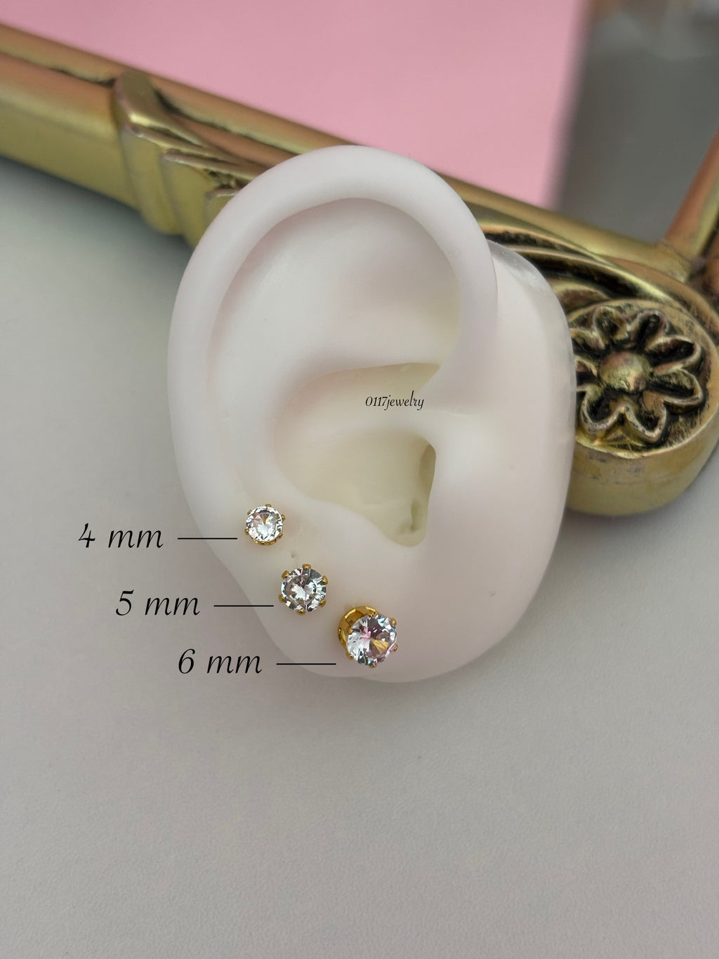 Zirconia earring