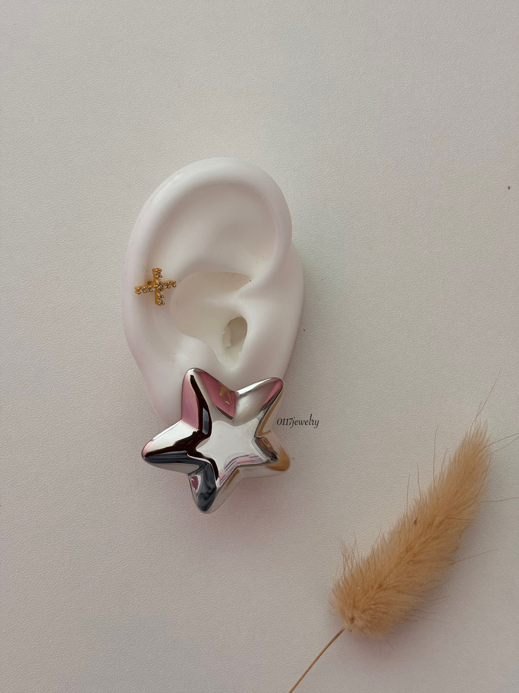 Silver Starlight earring