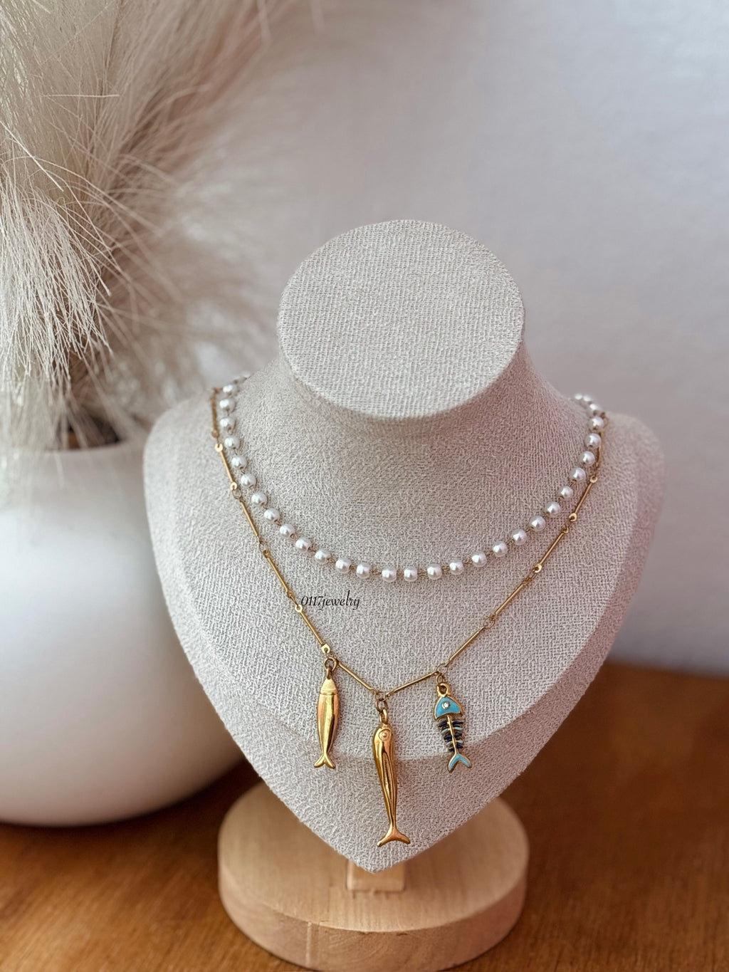 Three Fish Necklace