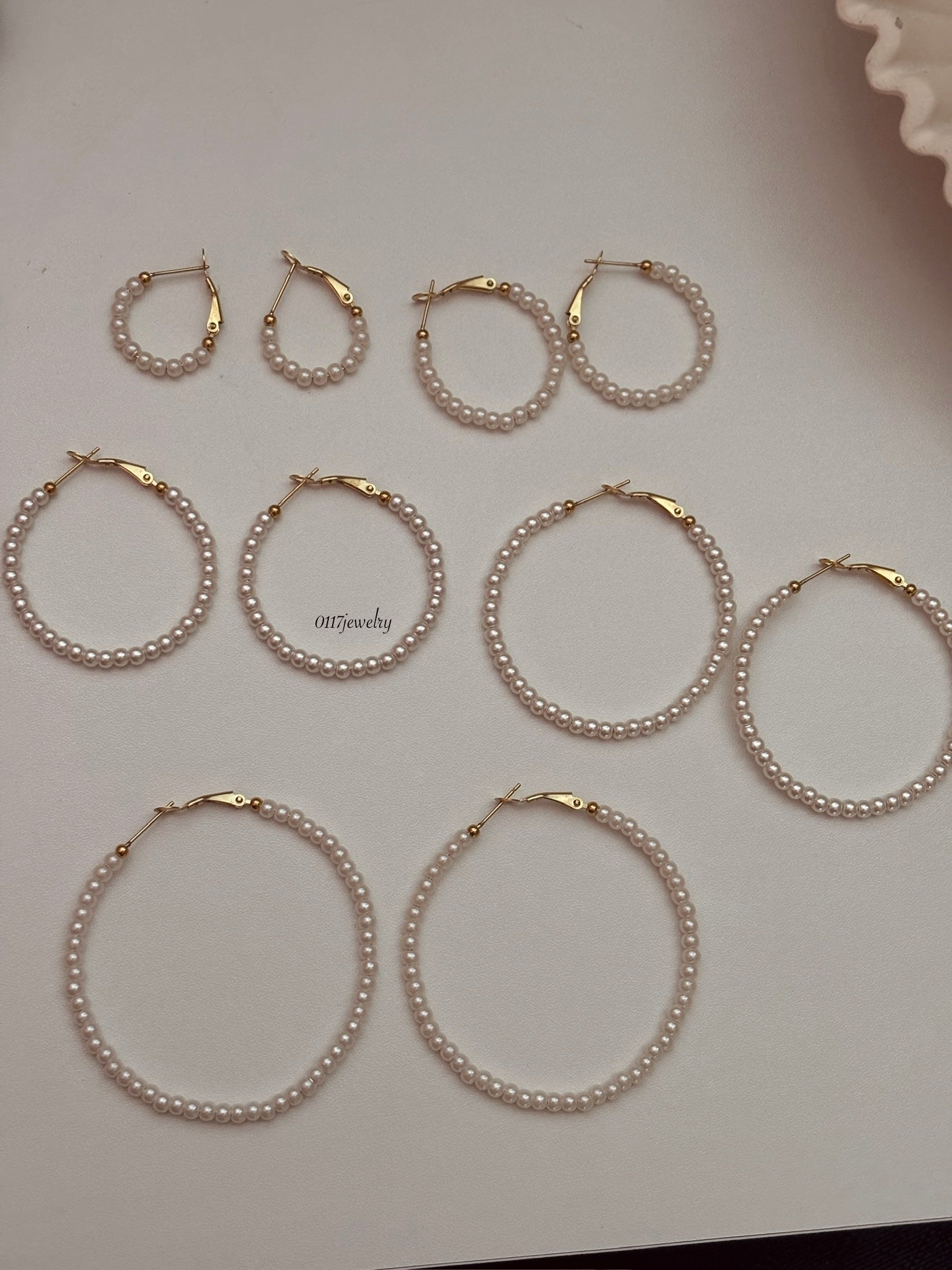 Pearl Hoops