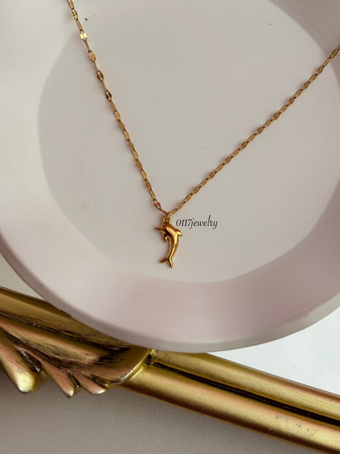 Golden Dolphin Necklace