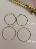 Silver hoops