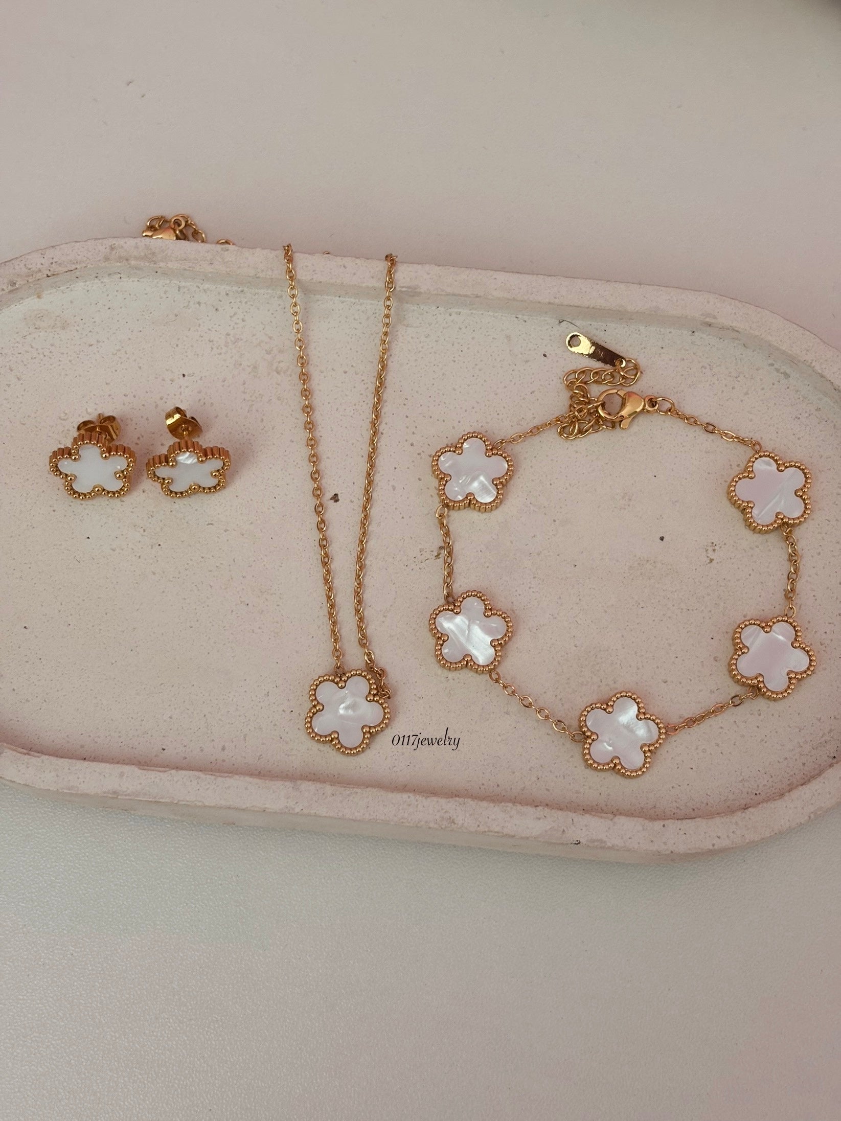 Set. de trébol | blanco