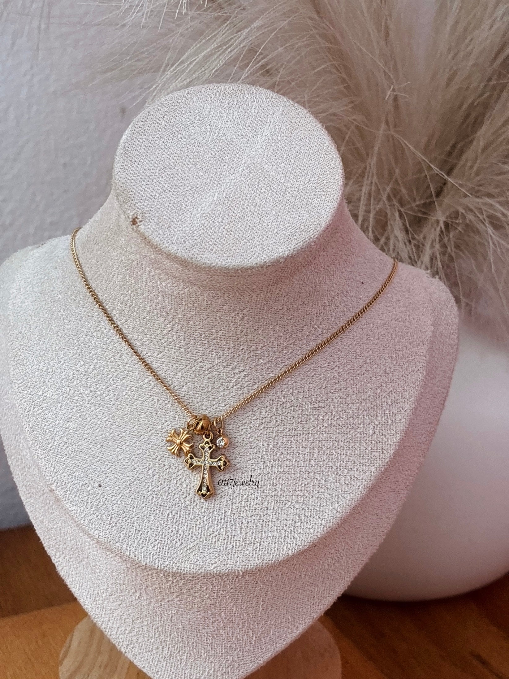 Tiny Cross Necklace