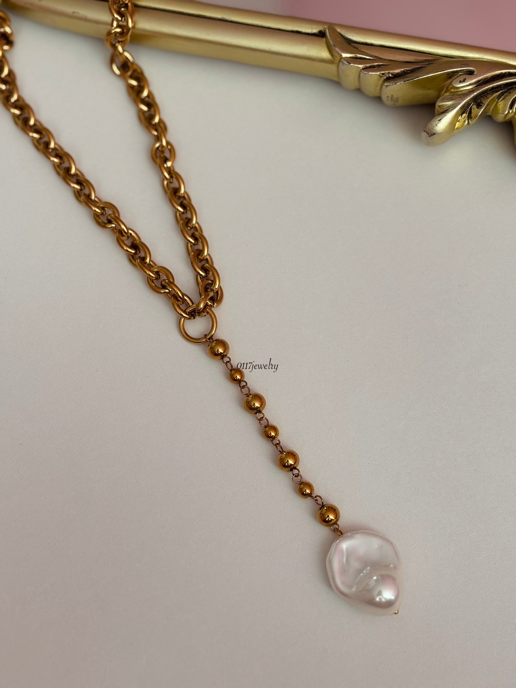 Celine Lariat Necklace