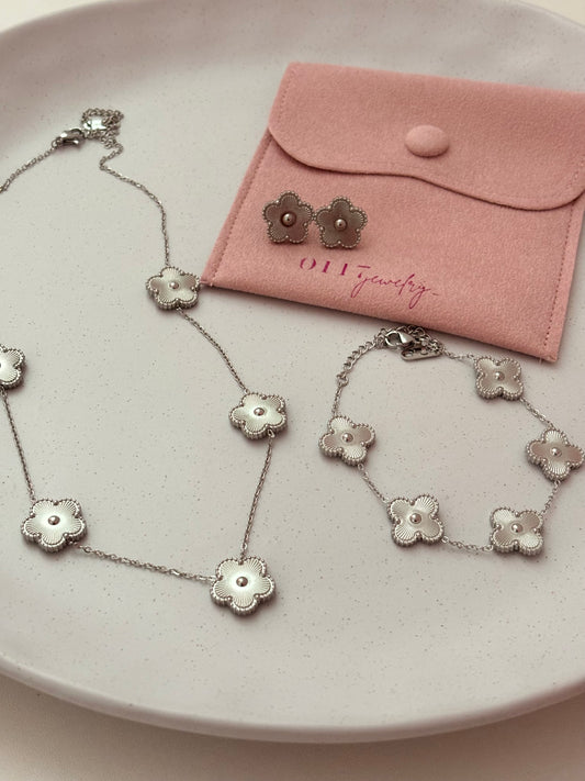 Set silver Clover