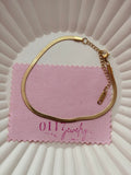 Flat Herringbone Anklet