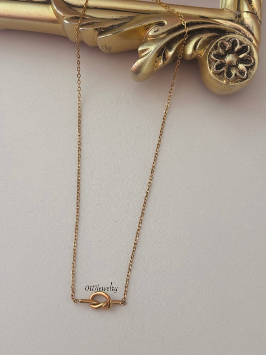 Golden Knot Necklace