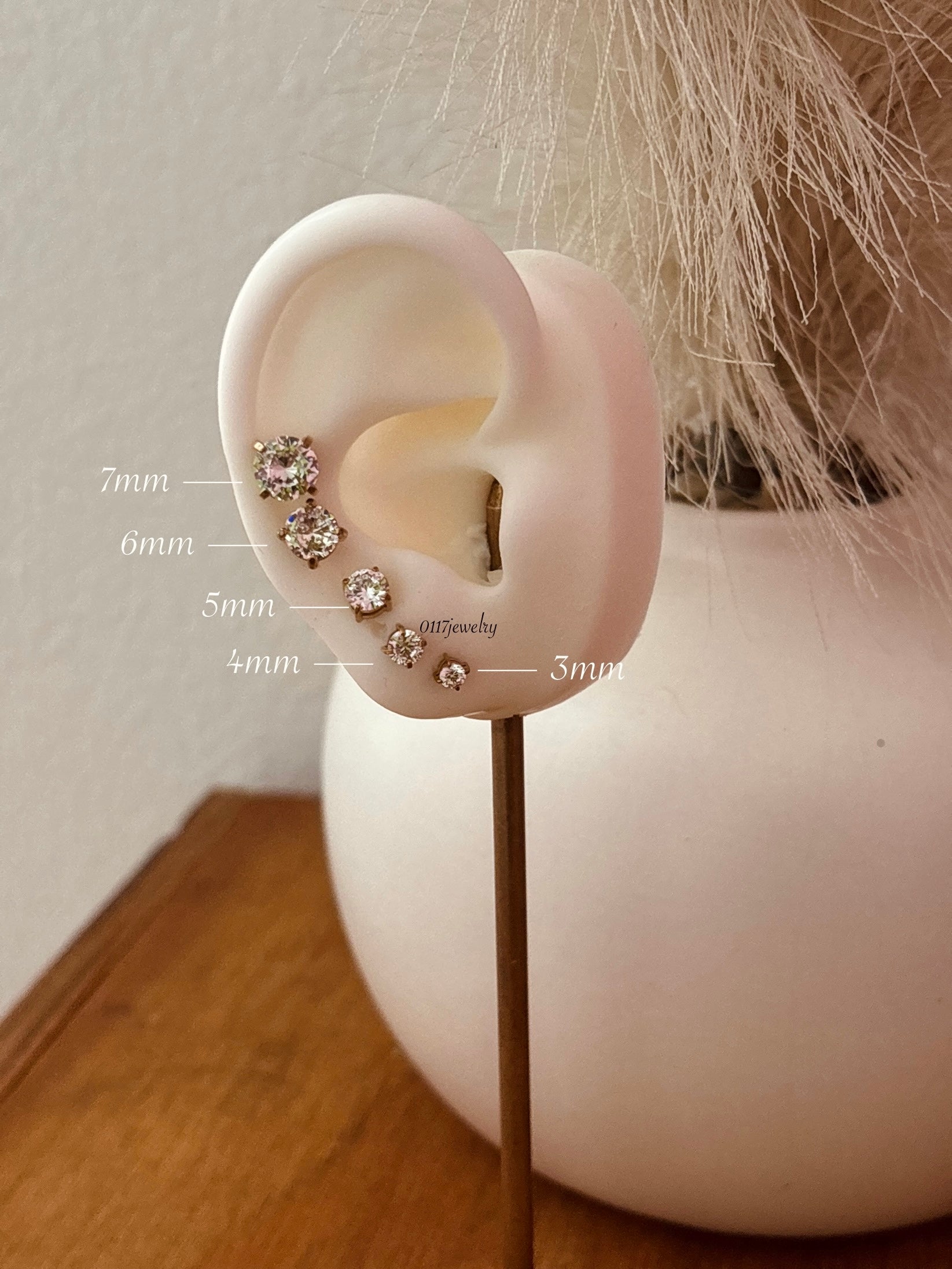 Classic Zirconia Stud Earrings