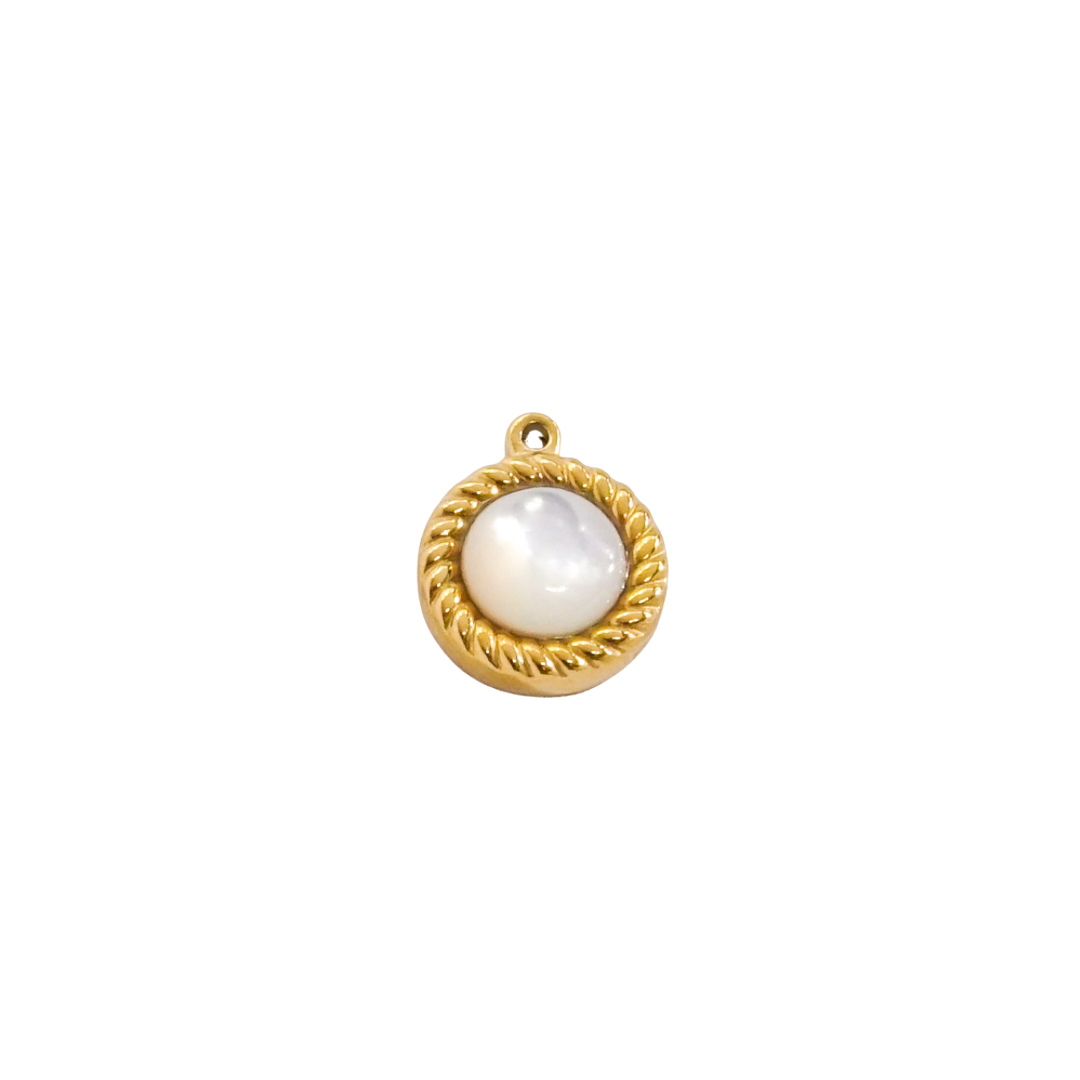 Round pearl Charm