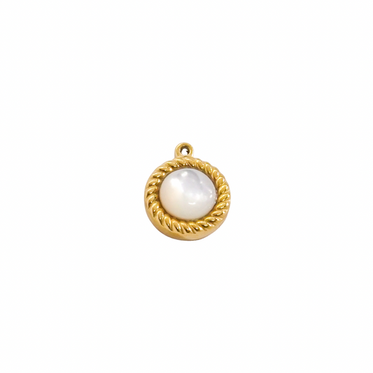 Round pearl Charm